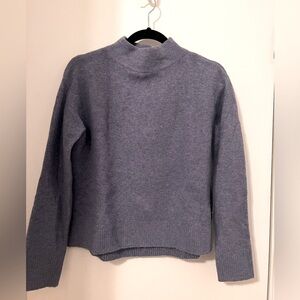 Wool Blend Boxy Mock neck Sweater